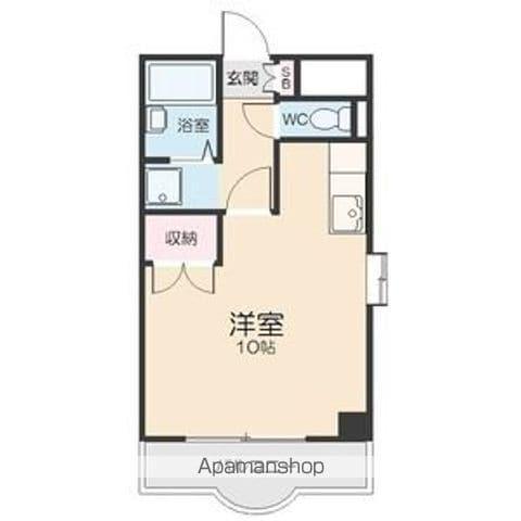 ドムス本山(ワンルーム/1階)の間取り写真