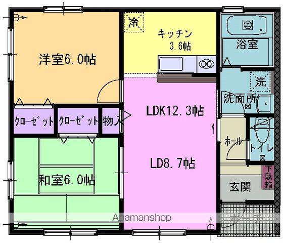 エトワールC(2LDK/1階)の間取り写真