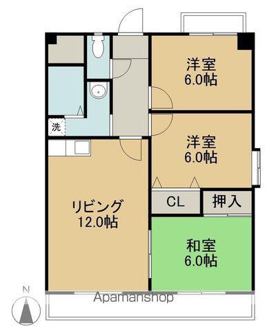 カサ・フェリスⅢ(3LDK/3階)の間取り写真
