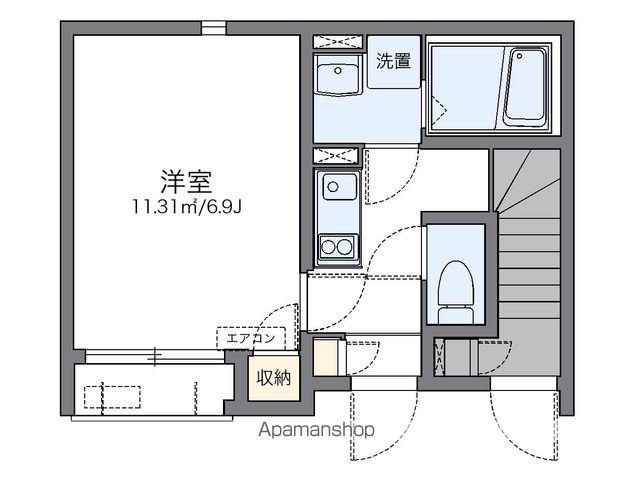 レオネクストコンフォーティア(1K/1階)の間取り写真