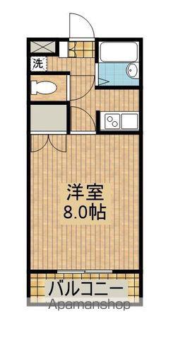 セラフィム(1K/6階)の間取り写真