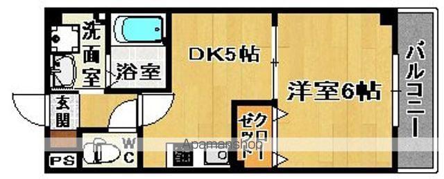 ラ・ミア・カーザ梅北(1DK/3階)の間取り写真