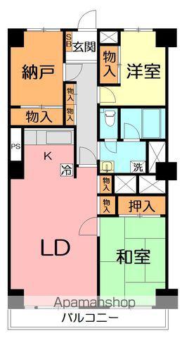プリメーラ平塚(2SLDK/4階)の間取り写真