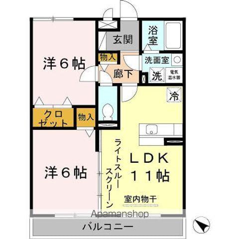 グランフォーレ(2LDK/3階)の間取り写真