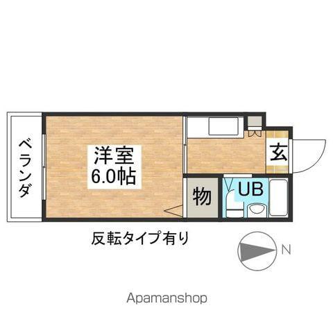 光洋サンビーム昭和(1K/3階)の間取り写真