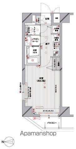 メインステージ蔵前(1K/8階)の間取り写真