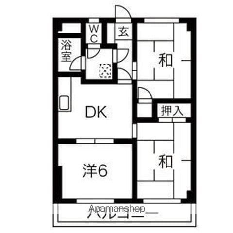 OMレジデンス尾張旭(3DK/3階)の間取り写真