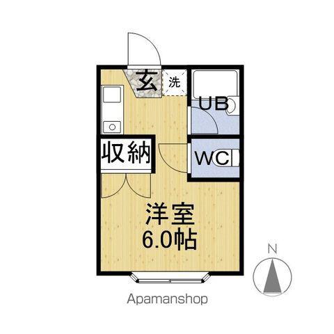 コロネットハウス松本(1K/2階)の間取り写真