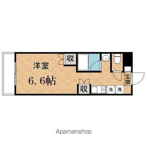 いぶきドミトリー(ワンルーム/4階)の間取り写真