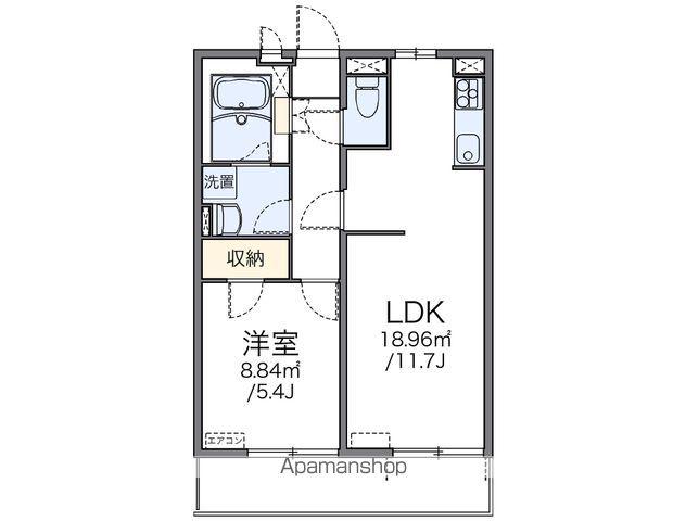 レオネクストカーネリアンハイツ(1LDK/3階)の間取り写真