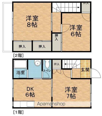 パルデンス長丘(3DK/1階)の間取り写真