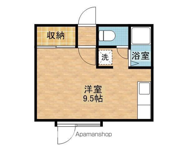 ベルノール文京台(ワンルーム/1階)の間取り写真