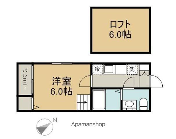 マインハイム枇杷島(1K/2階)の間取り写真