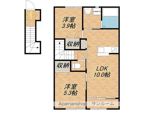グッドライフステージ南川瀬(2LDK/2階)の間取り写真