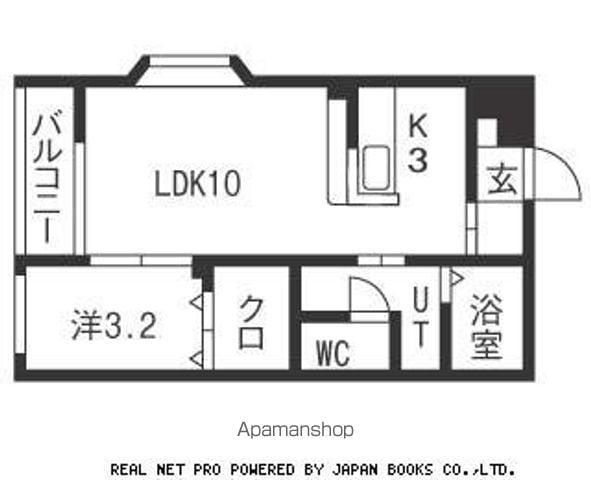 ジュネスパーク開成(1LDK/1階)の間取り写真