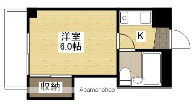 ライブコープ大州(1K/3階)の間取り写真