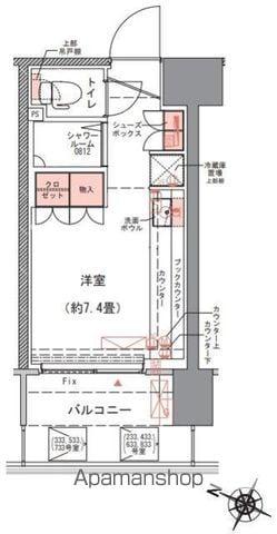 コムレジ赤羽 社会人棟(ワンルーム/4階)の間取り写真