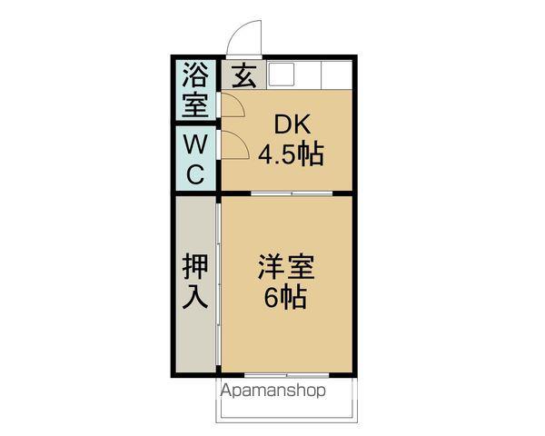 アネックス矢田橋北(1DK/2階)の間取り写真