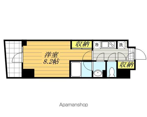 レジディア亀戸-(1K/9階)の間取り写真