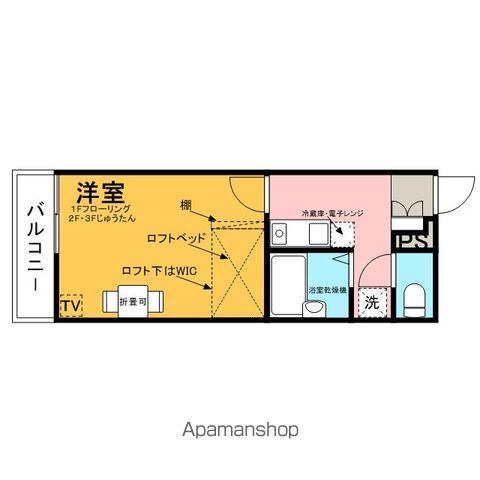 レオパレスイーグルⅢ(1K/3階)の間取り写真