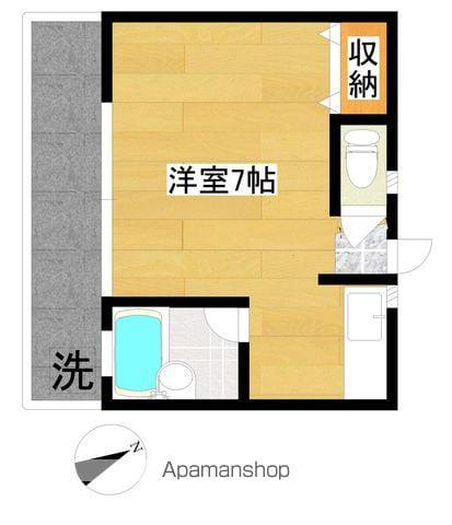 サンハイツフジ(ワンルーム/1階)の間取り写真