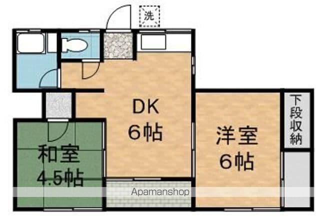 コーポ広雅(2DK/2階)の間取り写真