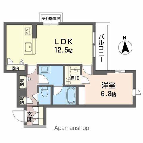 南海電鉄高野線 沢ノ町駅 徒歩8分 3階建 築2年(1LDK/2階)の間取り写真