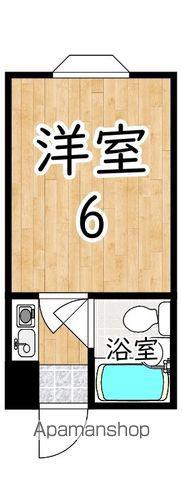 シティライフ香芝(1K/2階)の間取り写真