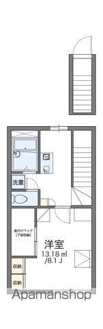 レオパレスベルフォーレ(1K/2階)の間取り写真