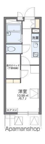 レオパレス嬉楽(1K/3階)の間取り写真