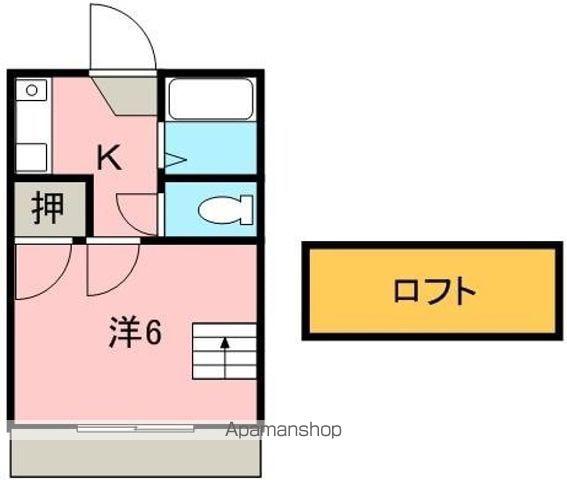 レオパレス中吉野AB(1K/1階)の間取り写真
