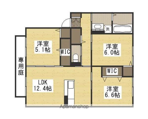 宇野線 備前西市駅 徒歩30分 2階建 築8年(3LDK/1階)の間取り写真