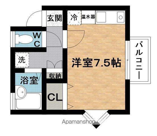 リバーサイド阿山(ワンルーム/2階)の間取り写真