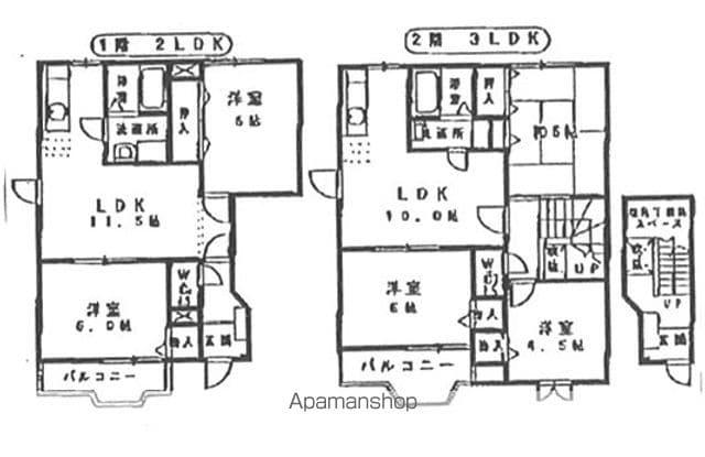 スターハイツ(2LDK/1階)の間取り写真