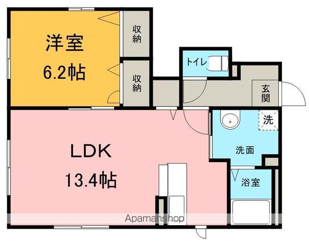 プリムローズYAMAZAKI(1LDK/1階)の間取り写真