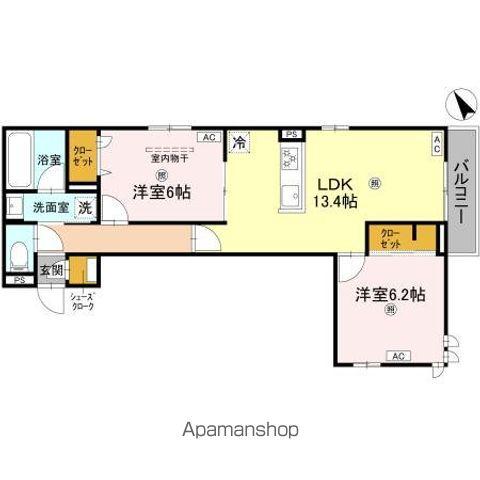 ミュゼリオ(2LDK/3階)の間取り写真