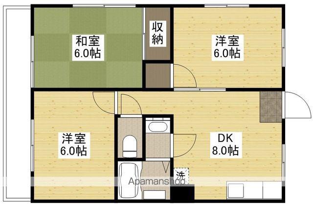 コーポ熊本(3DK/4階)の間取り写真