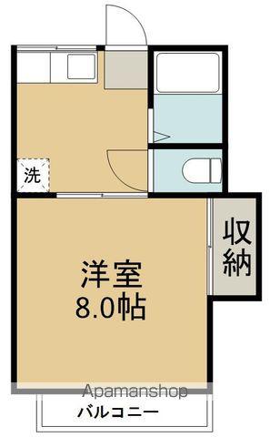 弓の町ハイツA棟(1K/2階)の間取り写真