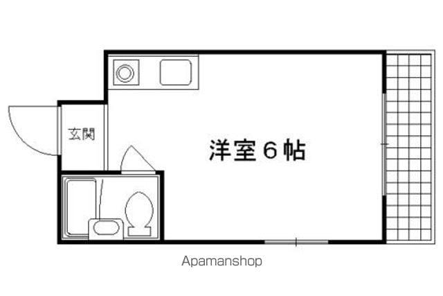 アルカディア五条坂(ワンルーム/4階)の間取り写真