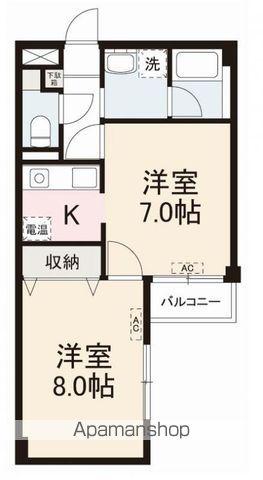 アートスペース木太東(2K/2階)の間取り写真