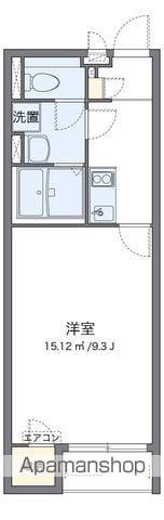 クレイノTOBAⅦ(1K/1階)の間取り写真