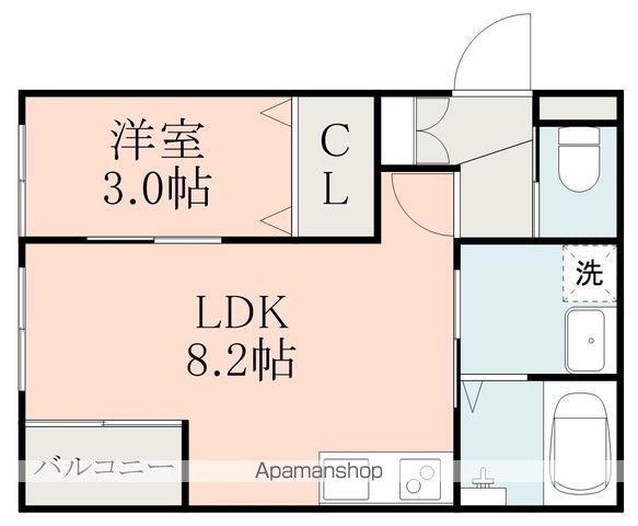 MAJOR光の森北(1LDK/2階)の間取り写真