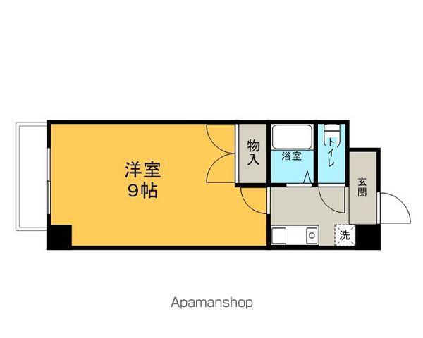 エステート弦四路(1K/2階)の間取り写真