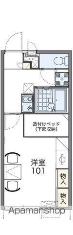 レオパレスフローラMK(1K/1階)の間取り写真
