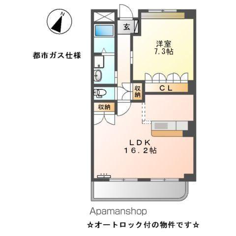 ガーデン斉宮司(1LDK/5階)の間取り写真