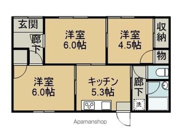 予讃線 伊予西条駅 徒歩26分 1階建 築46年(3DK)の間取り写真