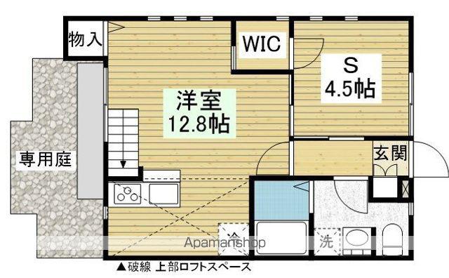 UN ESPACE DE CONFORT(ワンルーム/1階)の間取り写真