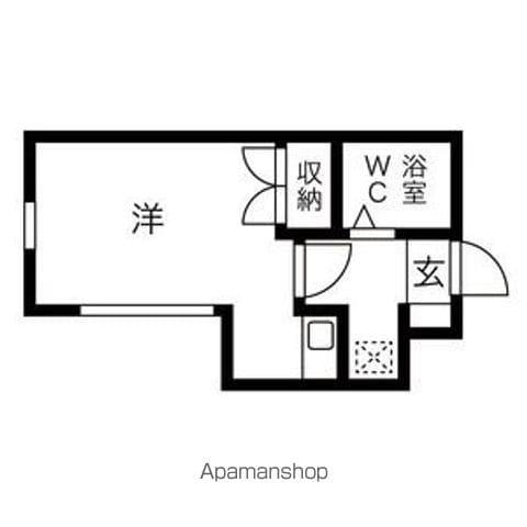 RX神宮前(ワンルーム/2階)の間取り写真