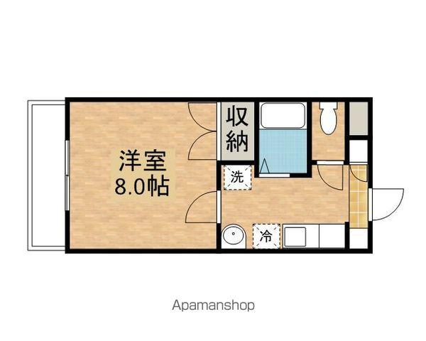 ジョイフルT2(1K/3階)の間取り写真