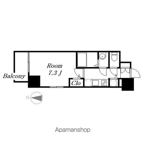ESLEAD上前津セレーノ(1K/2階)の間取り写真